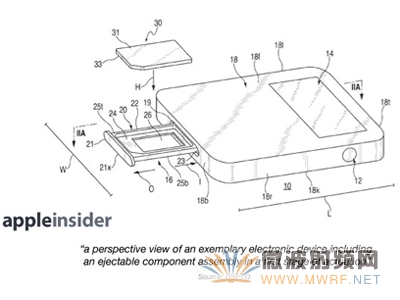 苹果新专利：电磁技术控制SIM卡托盘弹收