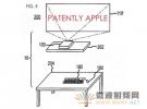 苹果新专利 带投影和无线充电功能的电脑桌