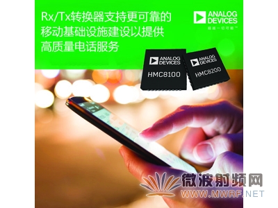 ADI公司推出高度集成Rx/Tx转换器HMC8100和HMC8200