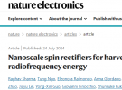 科学家突破低射频能量极限，高灵敏度自旋整流器阵列的创新应用！